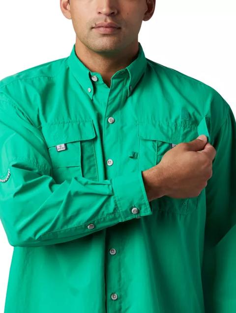 Men’s PFG Bahama™ II Long Sleeve Shirt Dark Lime