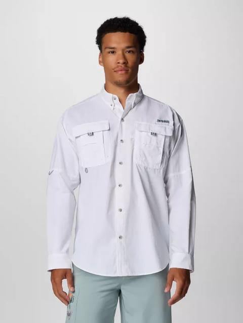 Men’s PFG Bahama™ II Long Sleeve Shirt White