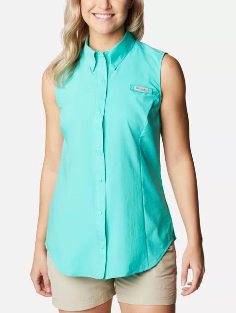 Women’s PFG Tamiami™ Sleeveless Shirt Electric Turquoise