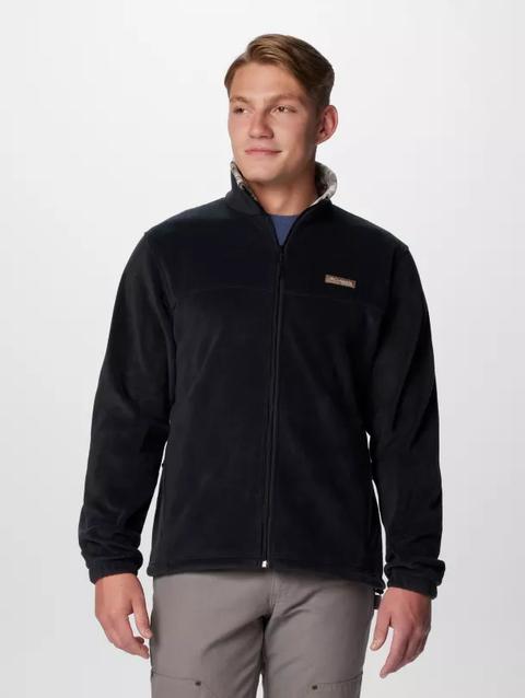 Men's PHG Fleece Jacket Black, Timberwoods Camo