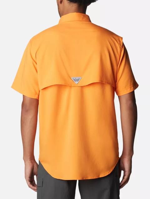 Men's PFG Blood and Guts™ IV Woven Short Sleeve Shirt Orange Blast