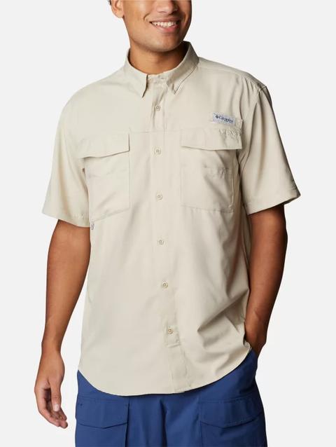 Men's PFG Blood and Guts™ IV Woven Short Sleeve Shirt Fossil