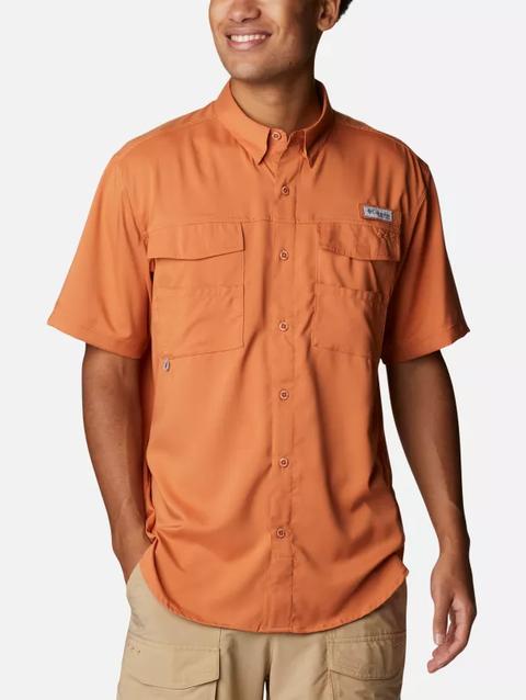 Men's PFG Blood and Guts™ IV Woven Short Sleeve Shirt Island Orange