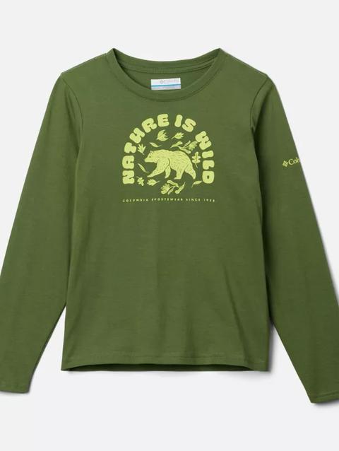 Boys' Dobson Pass™ Long Sleeve Graphic T-Shirt Canteen, Fun Forager