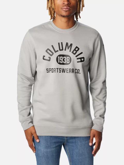 Men's Columbia Trek™ Crew Sweatshirt Colm Grey Hthr, College Life Graphic