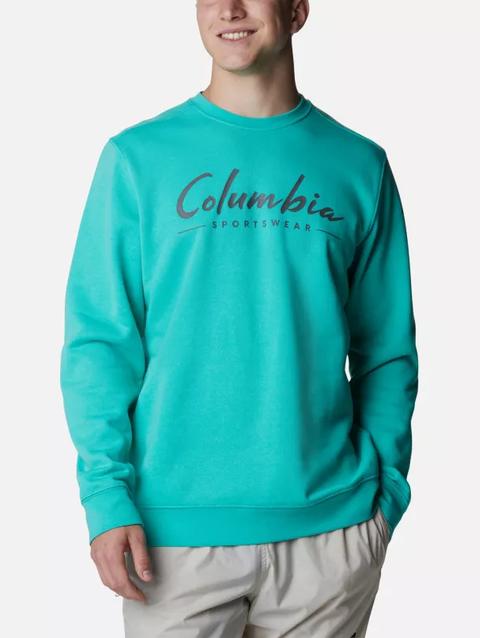 Men's Columbia Trek™ Crew Sweatshirt Electric Turquoise