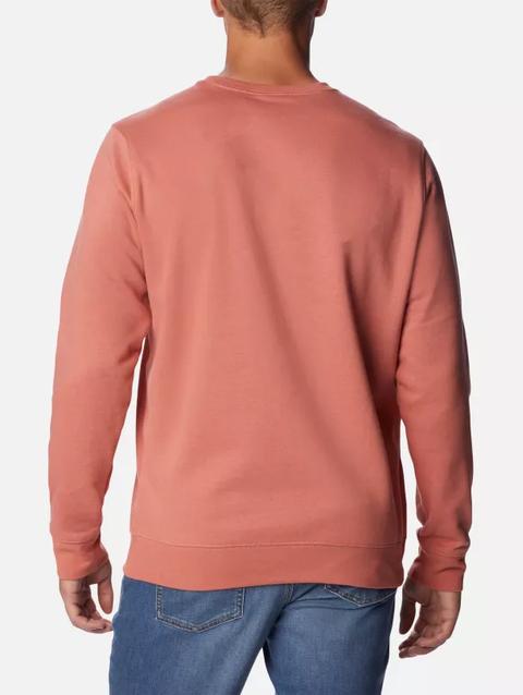 Men's Columbia Trek™ Crew Sweatshirt Dark Coral, CSC Branded Logo