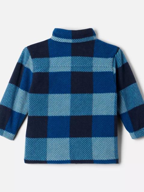 Boys' Infant Castle Dale™ Printed Full Zip Fleece Bright Indigo Check Multi