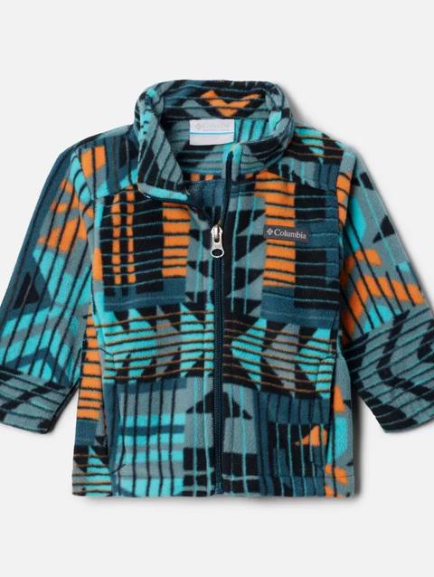 Boys' Infant Castle Dale™ Printed Full Zip Fleece Night Wave Pathways