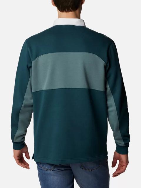 Men's Columbia Trek™ Long Sleeve Rugby Shirt Night Wave, Metal