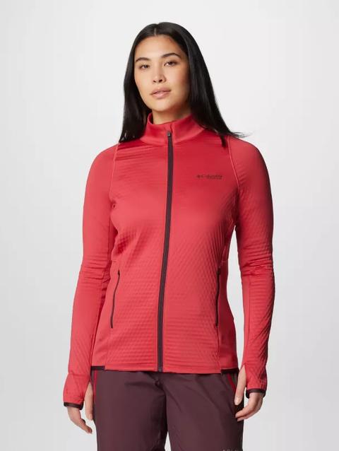 Women's Crystal Leaf™ Omni-Heat™ Helix Full Zip Jacket Daredevil