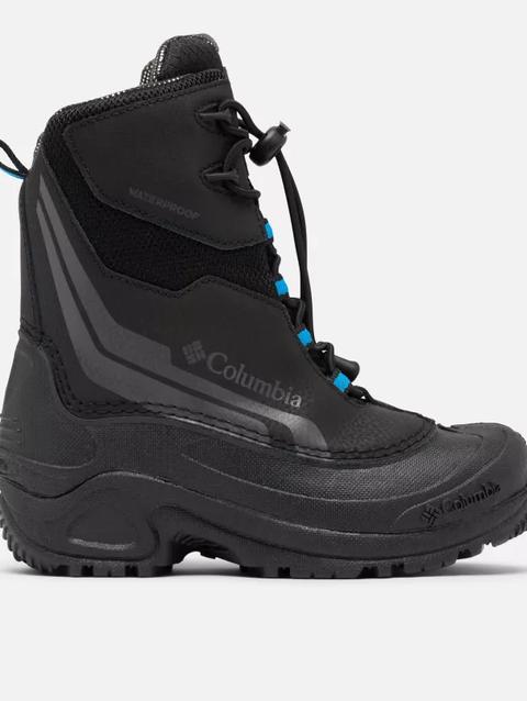 Big Kids' Bugaboot™ Plus V Omni-Heat™ Boot Black, Hyper Blue