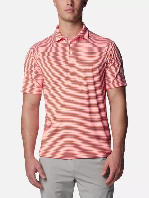 Men's Club Invite Golf Polo State Orange