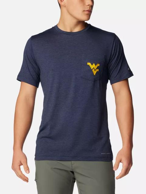 Men's Collegiate Tech Trail™ Short Sleeve Shirt -  West Virginia WV - Collegiate Navy