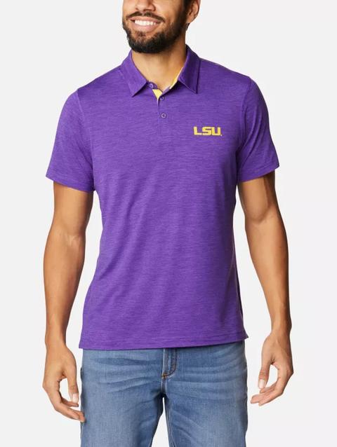 Men's Collegiate Tech Trail™ Polo - LSU LSU - Vivid Purple