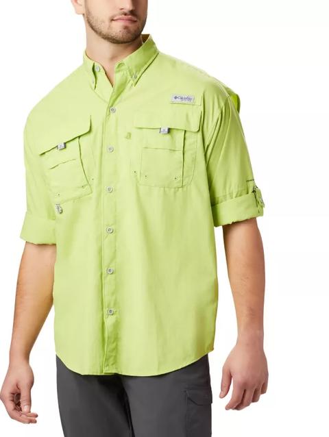 Men’s PFG Bahama™ II Long Sleeve Shirt Green Glow